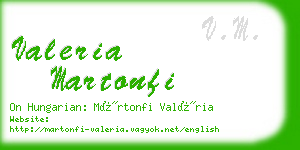 valeria martonfi business card